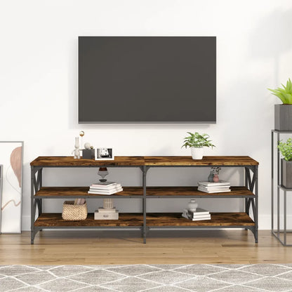 Mobile TV Rovere Fumo 140x40x50 cm in Legno Multistrato - homemem39