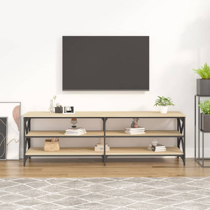 Mobile Porta TV Rovere Sonoma 160x40x50 cm in Legno Multistrato - homemem39