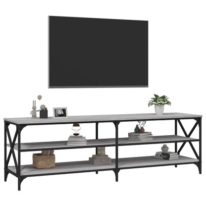 Mobile Porta TV Grigio Sonoma 160x40x50 cm in Legno Multistrato - homemem39