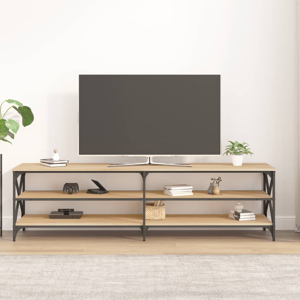 Mobile Porta TV Rovere Sonoma 180x40x50 cm in Legno Multistrato - homemem39