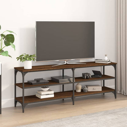 Mobile Porta TV Rovere Marrone 140x30x50 cm Legno Multistrato - homemem39