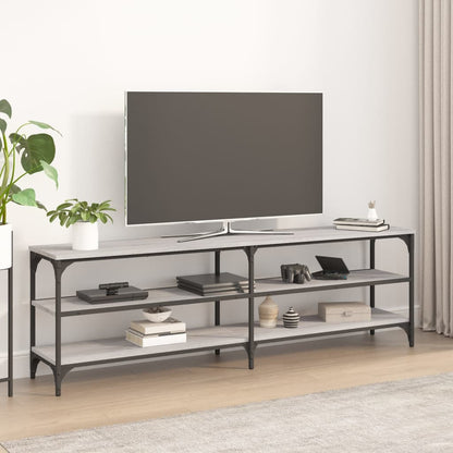 Mobile Porta TV Grigio Sonoma 160x30x50 cm in Legno Multistrato - homemem39