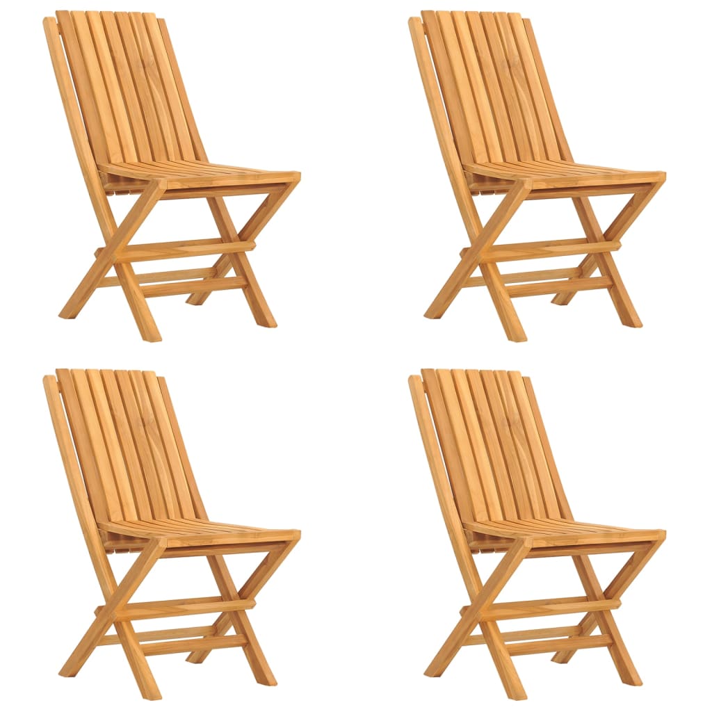 Set da Pranzo per Giardino 5 pz in Legno Massello di Teak - homemem39