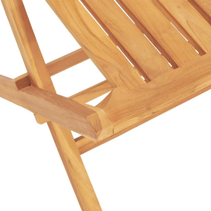 Set da Pranzo per Giardino 5 pz in Legno Massello di Teak - homemem39