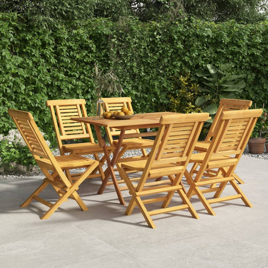 Sedie da Giardino Pieghevoli 6pz 47x63x90cm Legno Massello Teak - homemem39