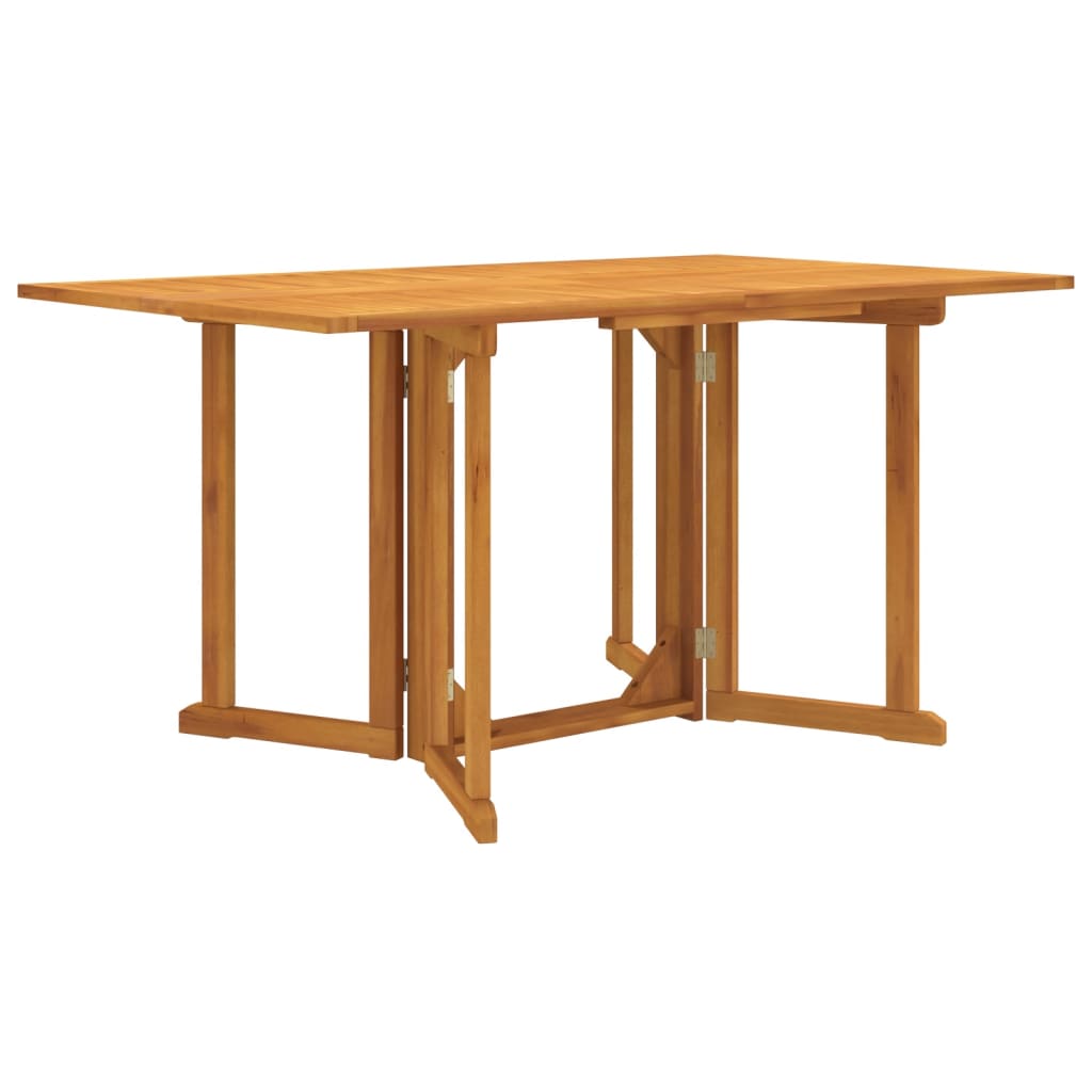 Tavolo Giardino Pieghevole a Farfalla 150x90x75cm Massello Teak - homemem39