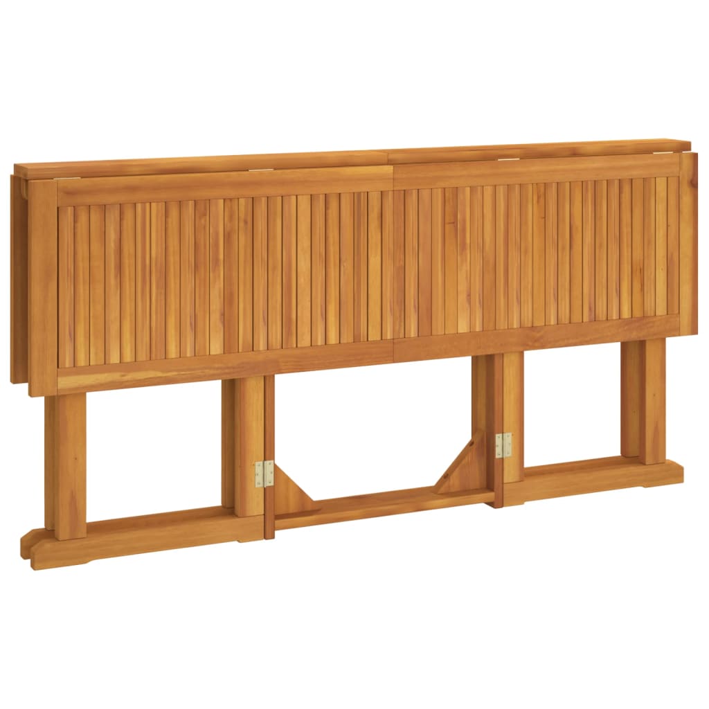 Tavolo Giardino Pieghevole a Farfalla 150x90x75cm Massello Teak - homemem39