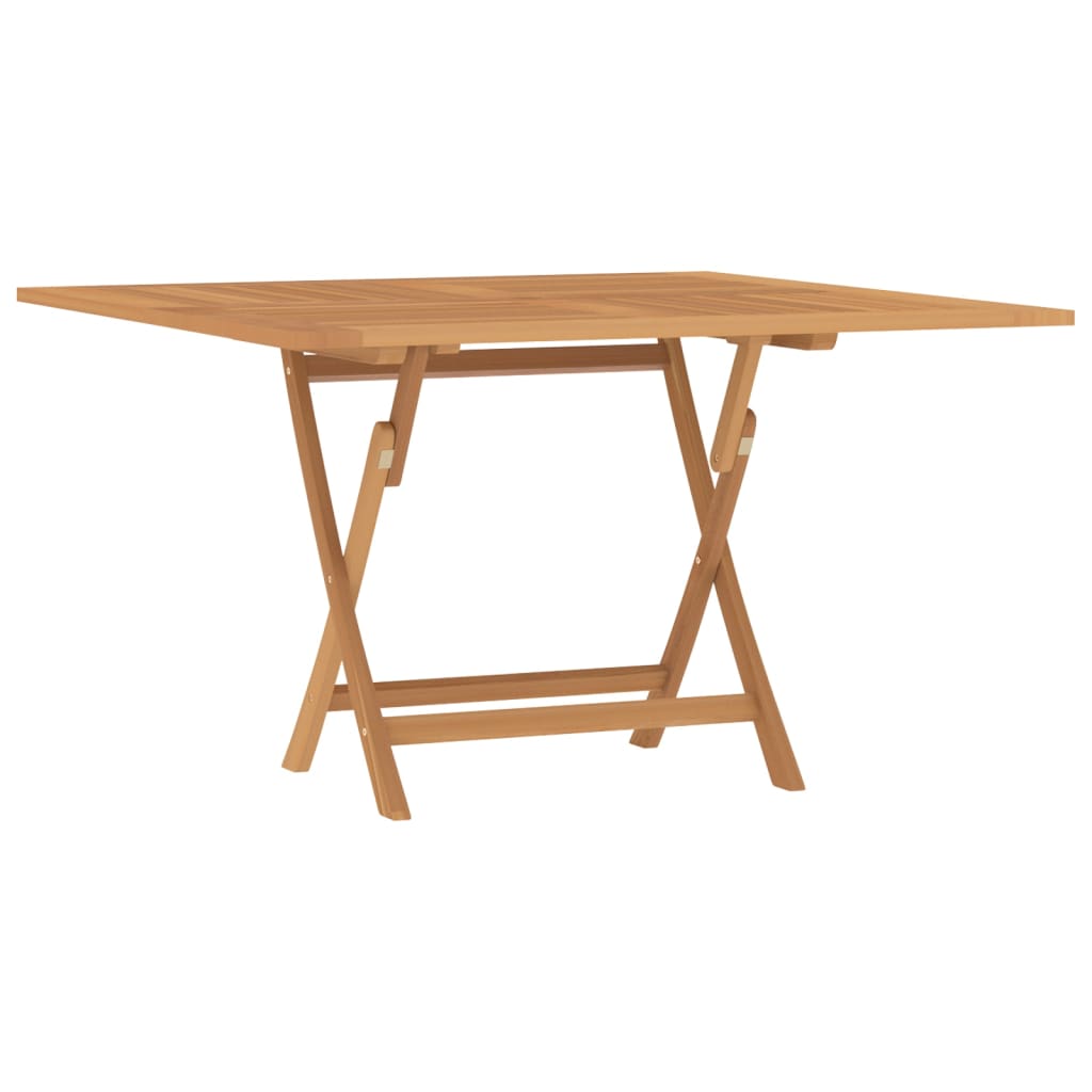 Tavolo da Giardino Pieghevole Grigio 120x70x75 cm Massello Teak - homemem39