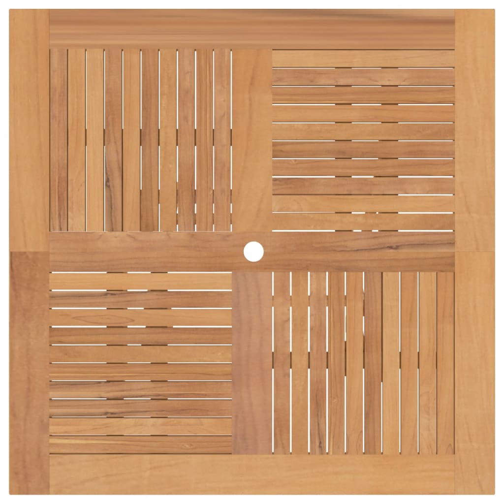 Tavolo da Giardino Pieghevole Grigio 120x70x75 cm Massello Teak - homemem39