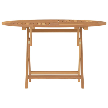 Tavolo da Giardino Pieghevole Ø120x75 cm Legno Massello di Teak - homemem39