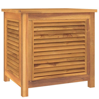 Contenitore Giardino con Borsa 60x50x58cm Legno Massello Teak - homemem39