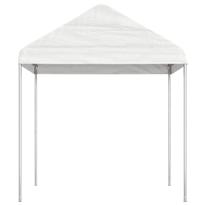 Gazebo con Tetto Bianco 8,92x2,28x2,69 m in Polietilene - homemem39