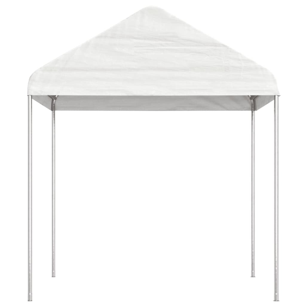 Gazebo con Tetto Bianco 13,38x2,28x2,69 m in Polietilene - homemem39