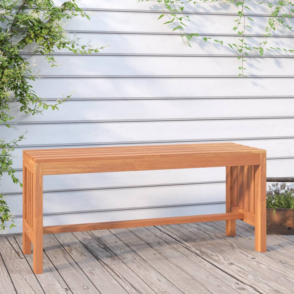 Panca da Giardino 110 cm Legno Massello di Eucalipto - homemem39