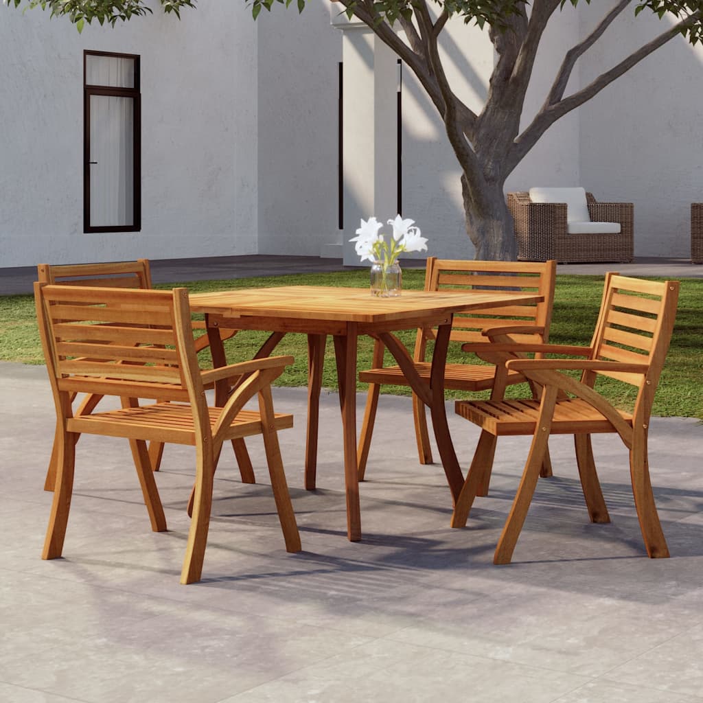 Tavolo da Giardino 110x110x75 cm Legno Massello di Acacia - homemem39