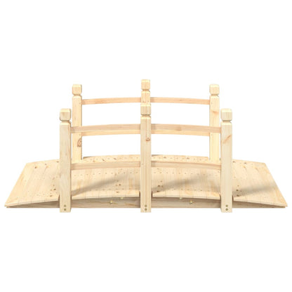 Ponte Giardino Ringhiere 150x67x56cm Legno Massello Abete Rosso - homemem39