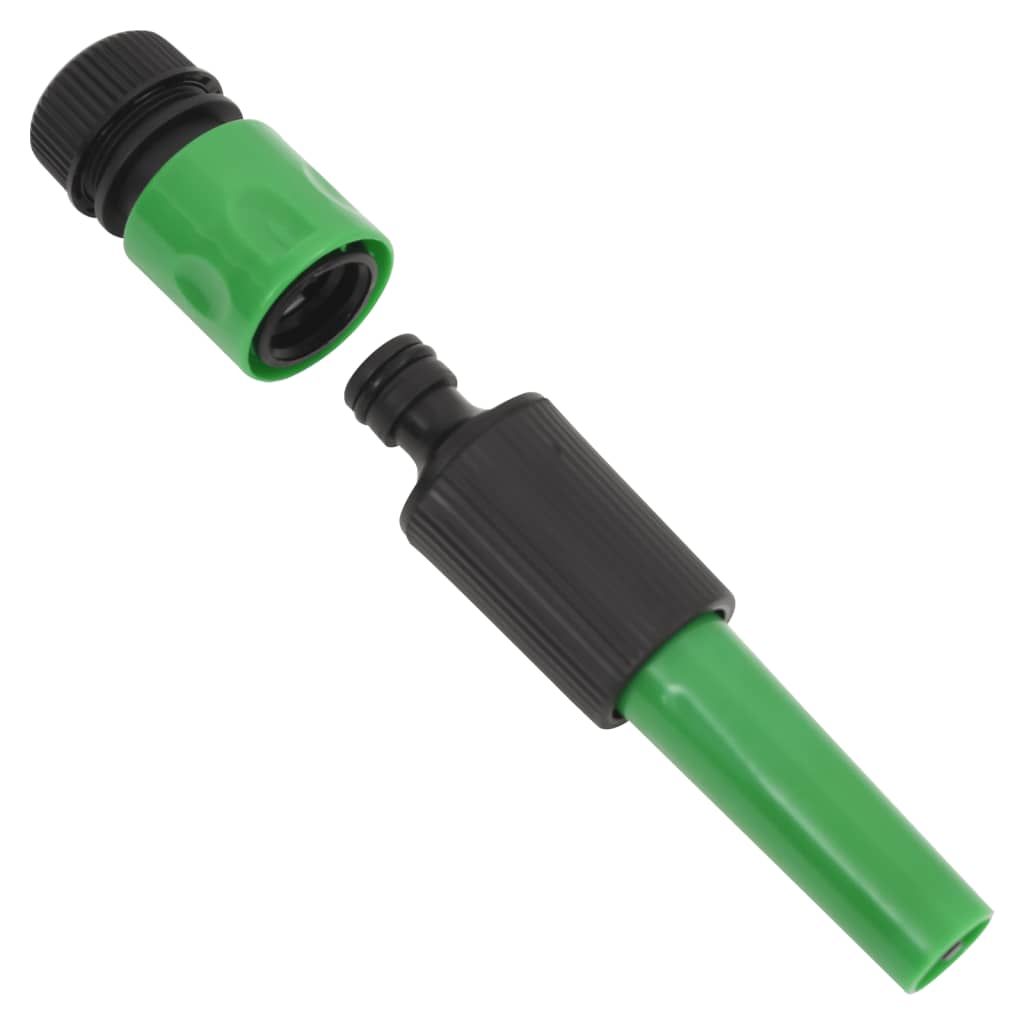 Set Tubo da Giardino con Raccordi Verde 0,6" 10 m in PVC - homemem39