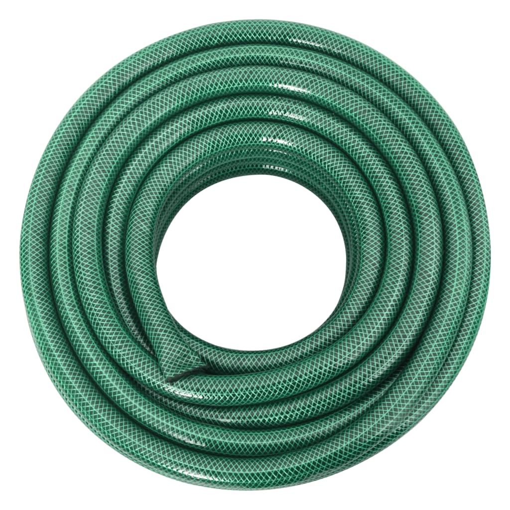 Set Tubo da Giardino con Raccordi Verde 0,9" 10 m in PVC - homemem39