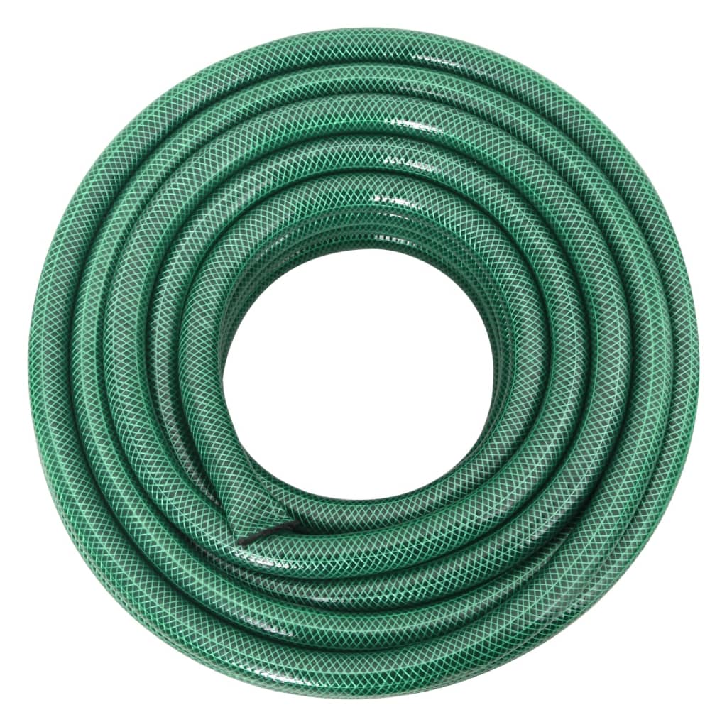 Set Tubo da Giardino con Raccordi Verde 0,9" 30 m in PVC - homemem39