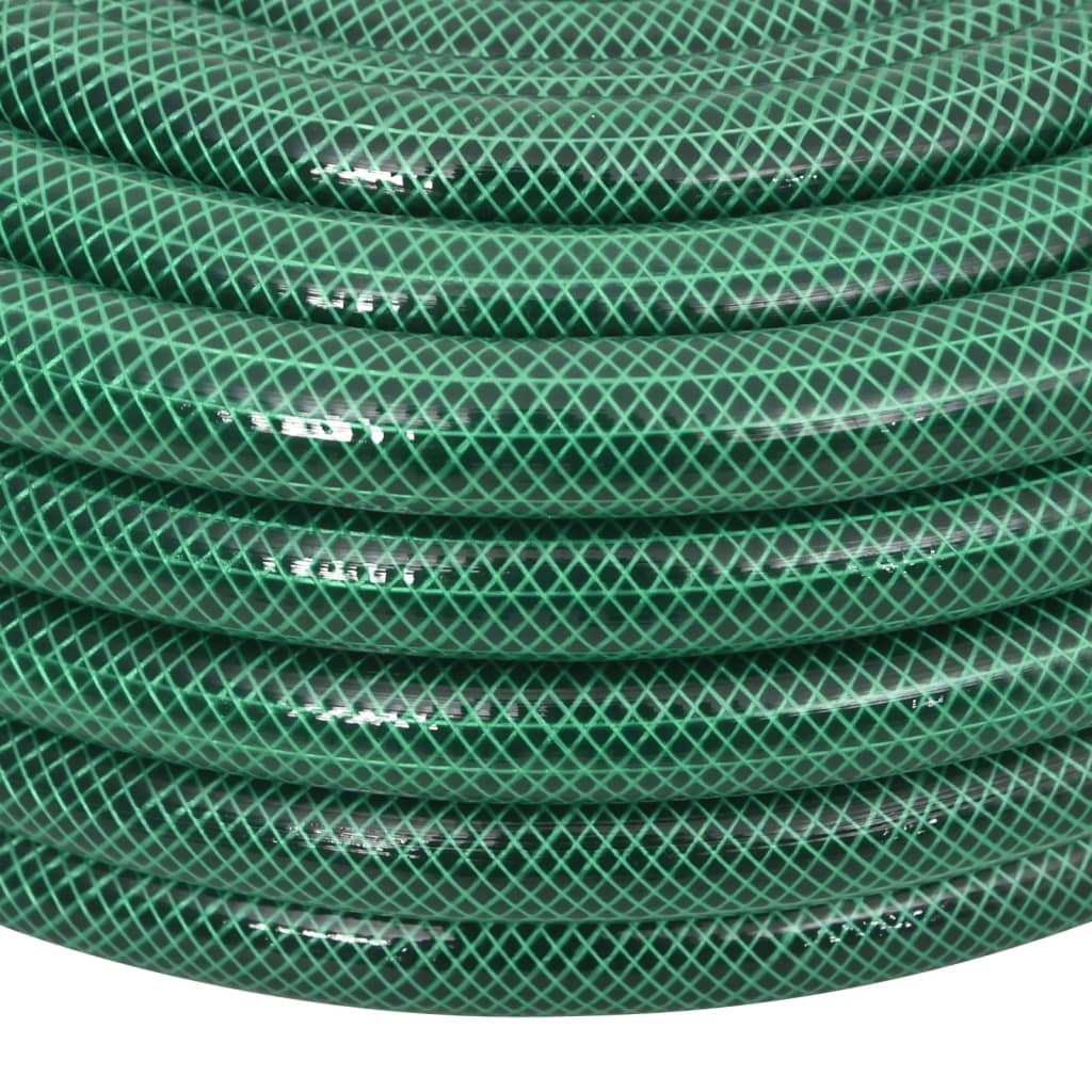 Set Tubo da Giardino con Raccordi Verde 0,9" 30 m in PVC - homemem39