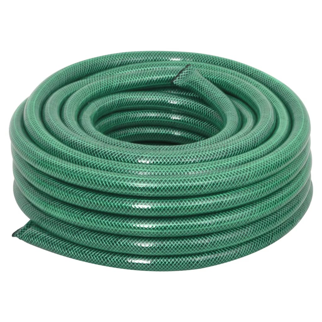 Set Tubo da Giardino con Raccordi Verde 0,9" 50 m in PVC - homemem39