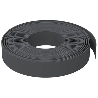 Bordature da Giardino 2 pz Grigie 10 m 10 cm in Polietilene - homemem39