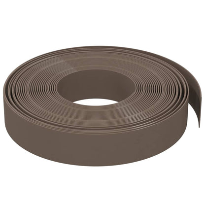 Bordature da Giardino 2 pz Marroni 10 m 10 cm in Polietilene - homemem39