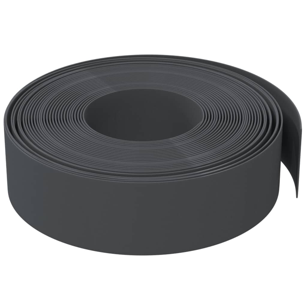 Bordature da Giardino 3 pz Grigie 10 m 15 cm in Polietilene - homemem39