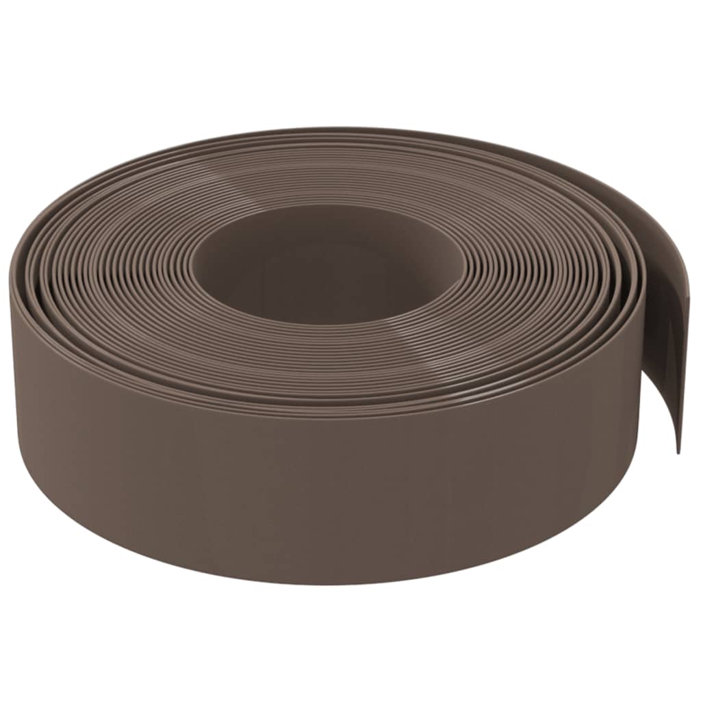 Bordature da Giardino 3 pz Marroni 10 m 15 cm in Polietilene - homemem39