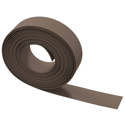 Bordature da Giardino 3 pz Marroni 10 m 15 cm in Polietilene - homemem39