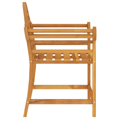 Sedia da Giardino 88x60x92 cm in Legno Massello di Teak - homemem39