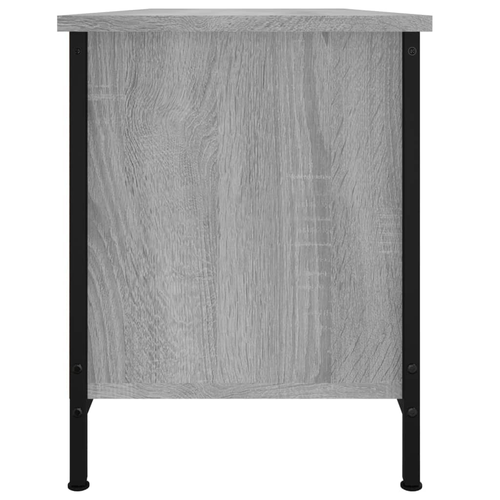 Mobile TV con Ante Grigio Sonoma 102x35x45 cm Legno Multistrato - homemem39