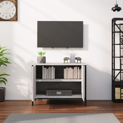 Mobile TV con Ante Grigio Sonoma 60x35x45 cm Legno Multistrato - homemem39