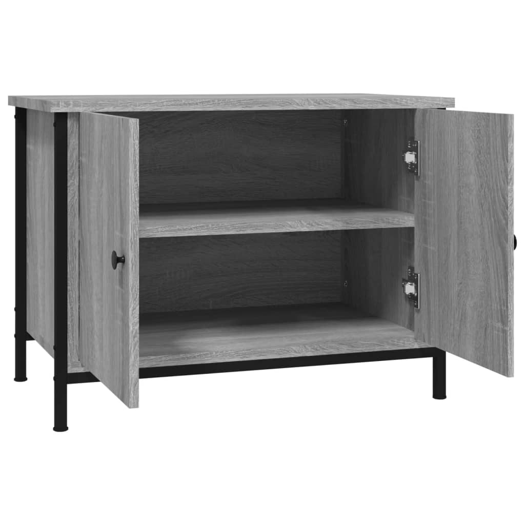 Mobile TV con Ante Grigio Sonoma 60x35x45 cm Legno Multistrato - homemem39