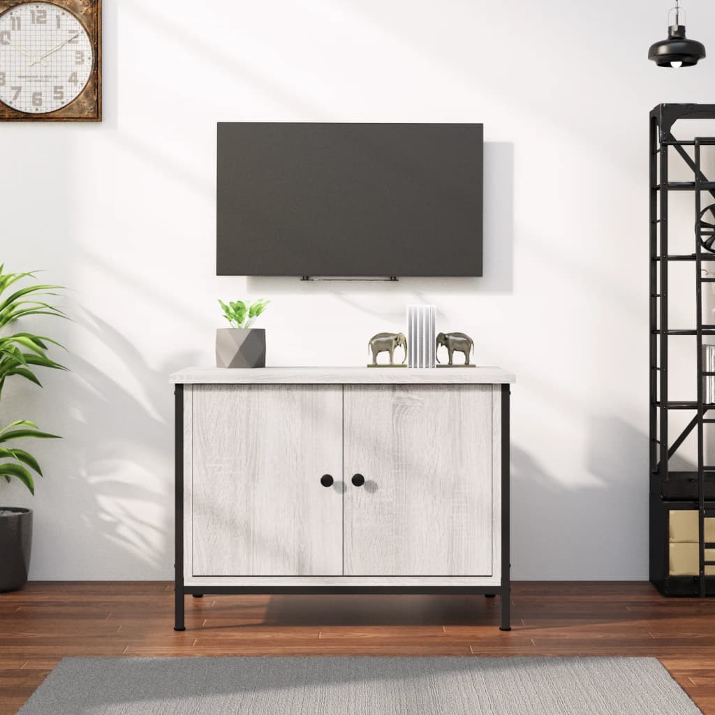 Mobile TV con Ante Grigio Sonoma 60x35x45 cm Legno Multistrato - homemem39