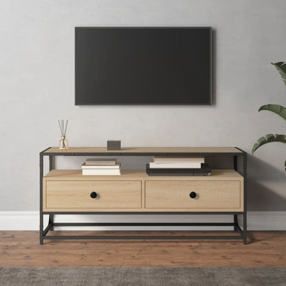 Mobile Porta TV Rovere Sonoma 100x35x45 cm in Legno Multistrato - homemem39