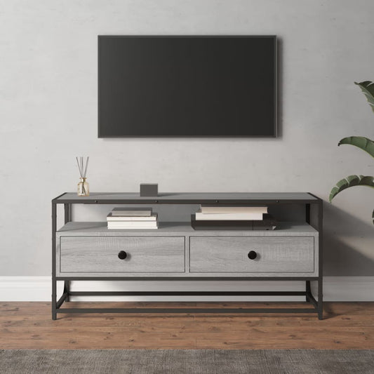 Mobile Porta TV Grigio Sonoma 100x35x45 cm in Legno Multistrato - homemem39