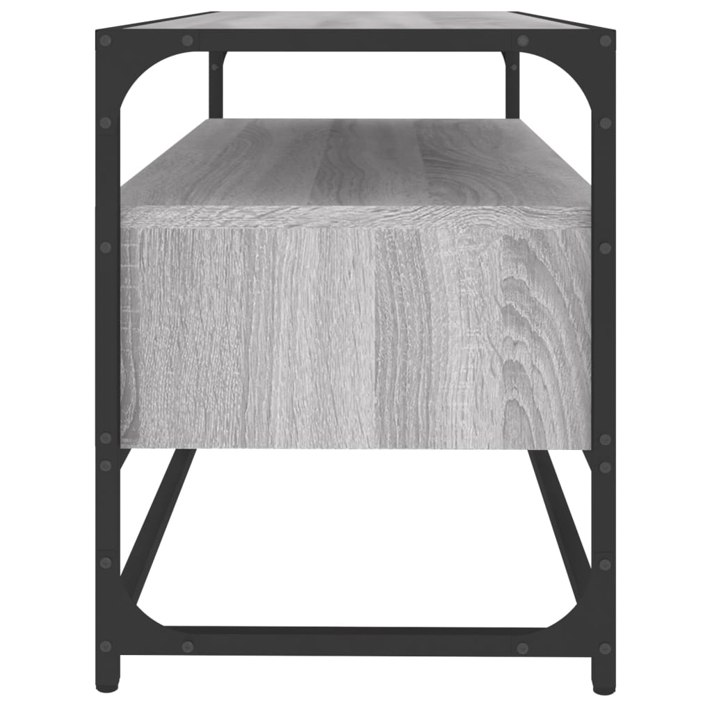 Mobile Porta TV Grigio Sonoma 80x35x45 cm in Legno Multistrato - homemem39