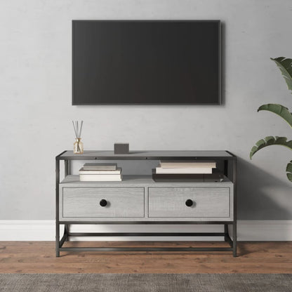 Mobile Porta TV Grigio Sonoma 80x35x45 cm in Legno Multistrato - homemem39