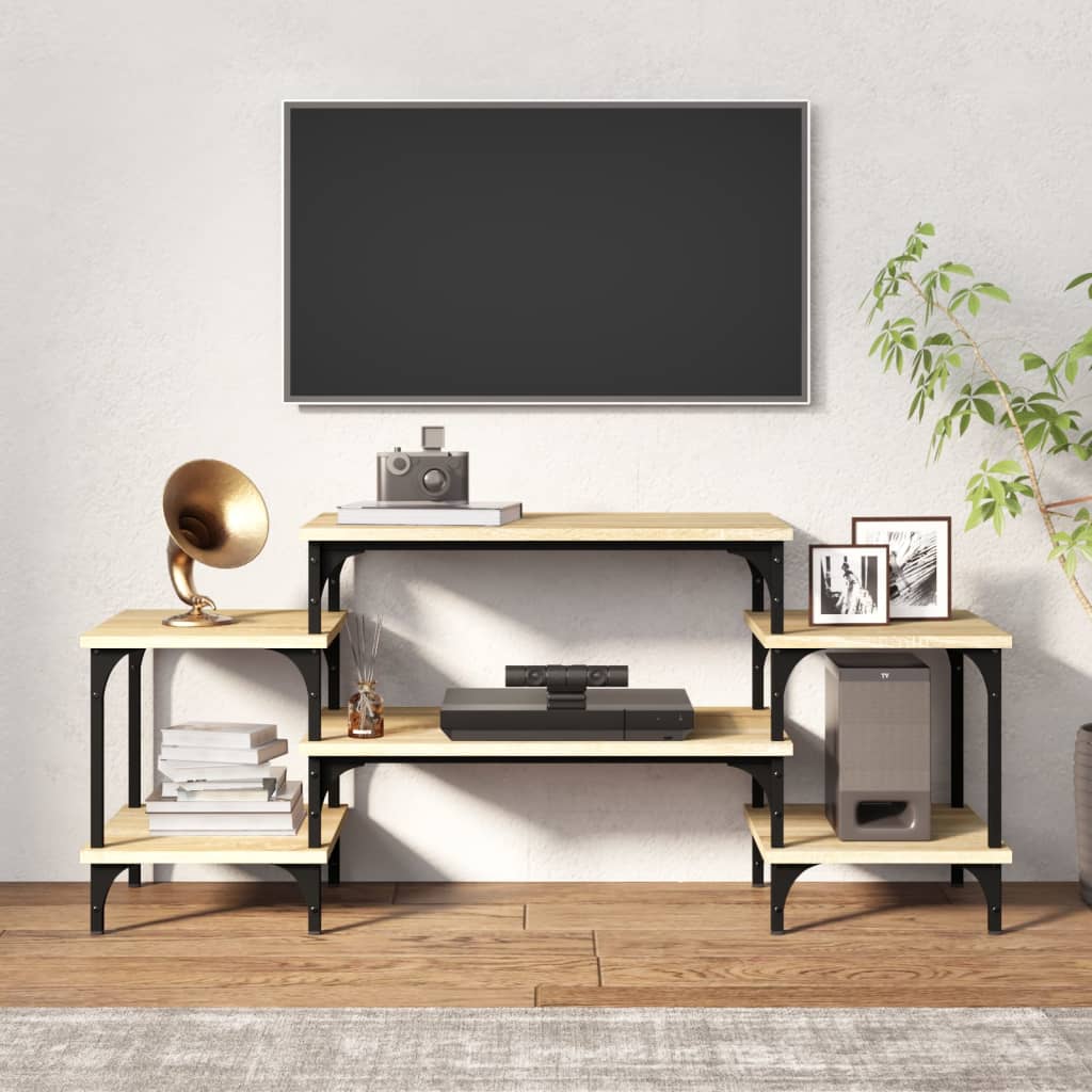 Mobile Porta TV Rovere Sonoma 117x35x52 cm in Legno Multistrato - homemem39