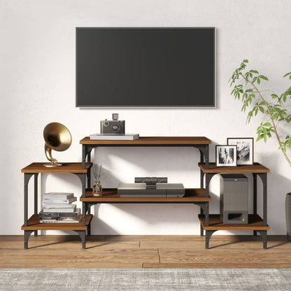 Mobile Porta TV Rovere Marrone 117x35x52 cm Legno Multistrato - homemem39