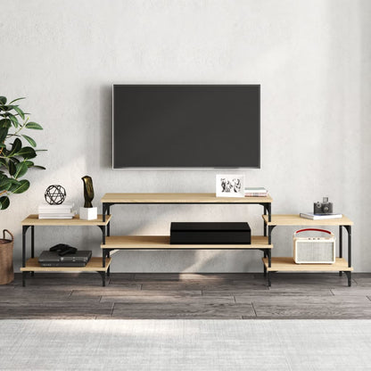 Mobile Porta TV Rovere Sonoma 197x35x52 cm in Legno Multistrato - homemem39