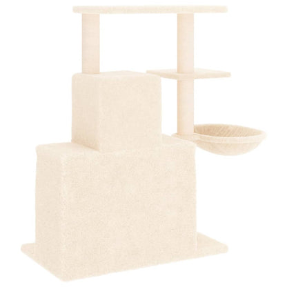 Albero per Gatti con Tiragraffi in Sisal Crema 83 cm - homemem39