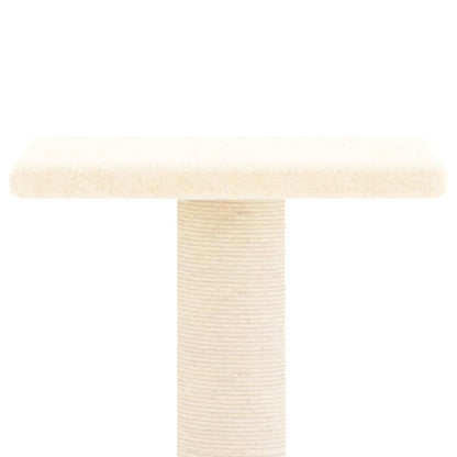 Albero per Gatti con Tiragraffi in Sisal Crema 73 cm - homemem39