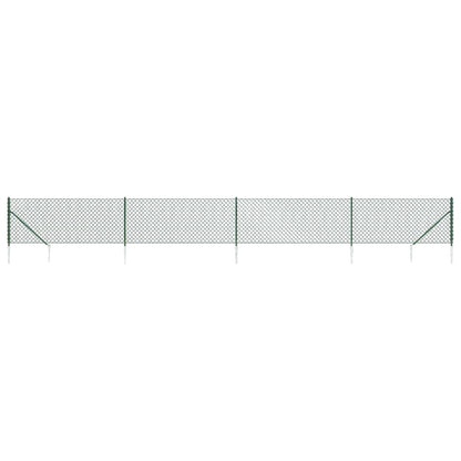 Recinzione a Rete con Picchetti Ancoraggio Verde 1x10 m - homemem39