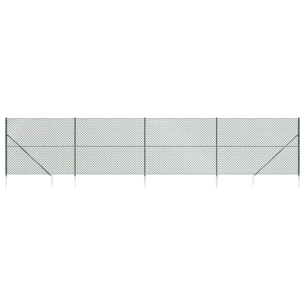 Recinzione a Rete con Picchetti Ancoraggio Verde 2x10 m - homemem39