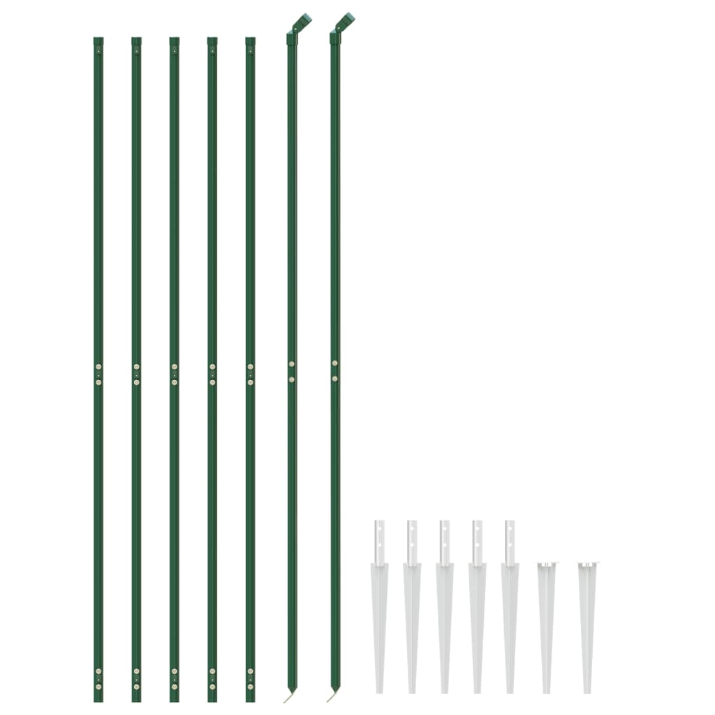 Recinzione a Rete con Picchetti Ancoraggio Verde 2,2x10 m - homemem39