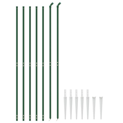 Recinzione a Rete con Picchetti Ancoraggio Verde 2,2x10 m - homemem39