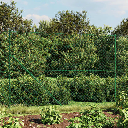 Recinzione a Rete con Picchetti Ancoraggio Verde 1,4x25 m - homemem39