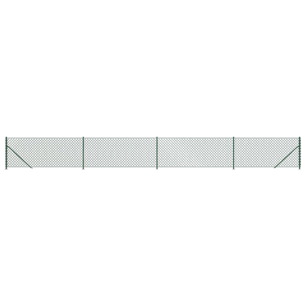 Recinzione a Rete con Flangia Verde 1x10 m - homemem39